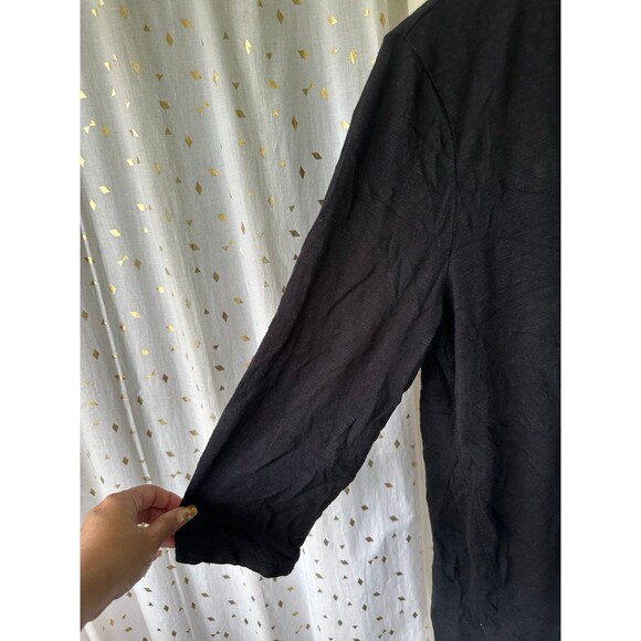 Chico's Ultimate Tee Essential Basic Pullover Split Neck Shark Bite Tunic Top L - Picture 3 of 7